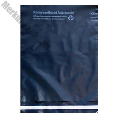 Futártasak biztonsági ragasztócsíkkal környezetbarát 25x35cm 50 mikron 100 darabos