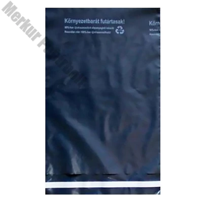 Futártasak biztonsági ragasztócsíkkal környezetbarát 40x52,5cm 50 mikron 100 darabos