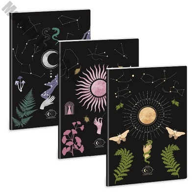 Füzet kockás ARS UNA A/4 40 lapos Extra kapcsos Mystic Constellation