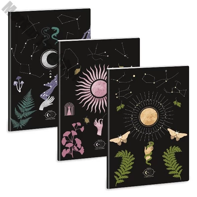 Füzet sima ARS UNA A/4 40 lapos Extra kapcsos Mystic Constellation 2024