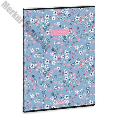 Füzet sima ARS UNA A/4 40 lapos Extra kapcsos Pearl Blossom Blue
