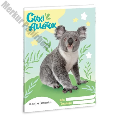 Füzet kockás ARS UNA A/5 32 lapos 27-32 Cuki-Koala