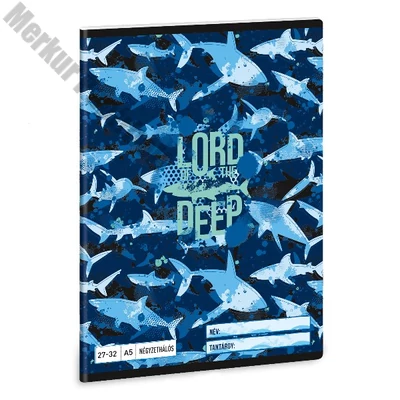 Füzet kockás ARS UNA A/5 32 lapos 27-32 Lord Of The Deep