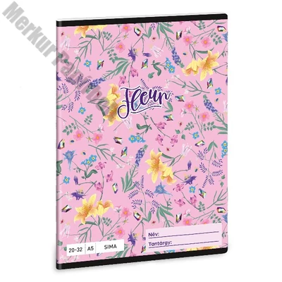 Füzet sima ARS UNA A/5 32 lapos 20-32 Fleur