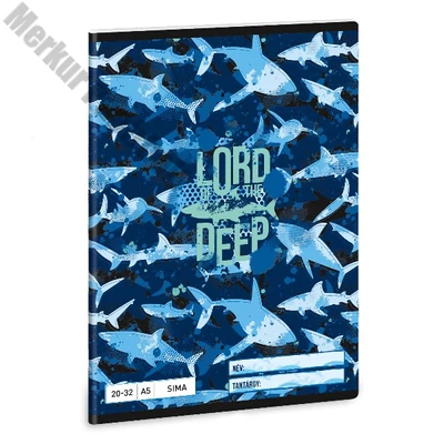 Füzet sima ARS UNA A/5 32 lapos 20-32 Lord Of The Deep