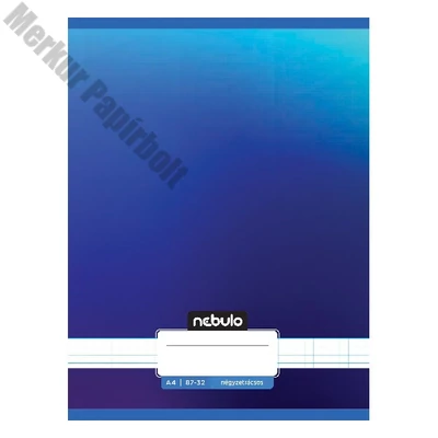Füzet kockás NEBULO A/4 32 lapos 87-32 Monochrome és Gradient fiús 12 darabos