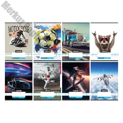 Füzet kockás NEBULO A/5 32 lapos 27-32 Vagány 16 darabos