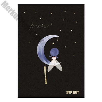 Füzet sima STREET A/4 54 lapos Black&Gold