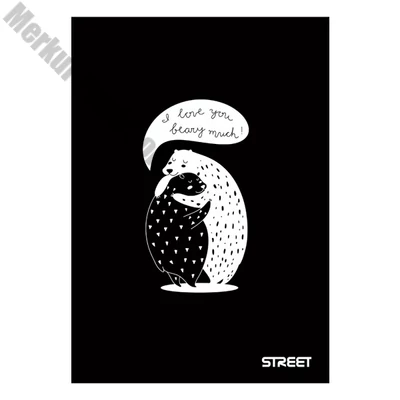 Füzet sima STREET A/5 54 laposBlack&White