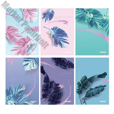 Füzet vonalas STREET A/4 54 lapos Botanic margóval