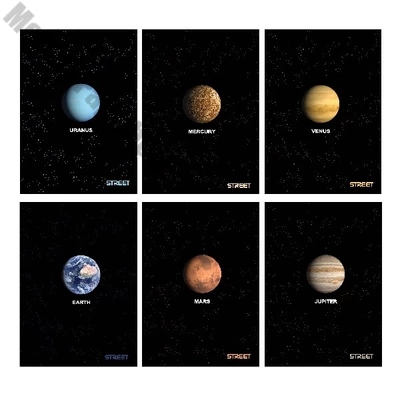 Füzet sima STREET A/4 54 lapos Planets