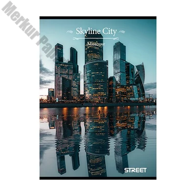Füzet vonalas STREET A/5 54 lapos Skyline margóval