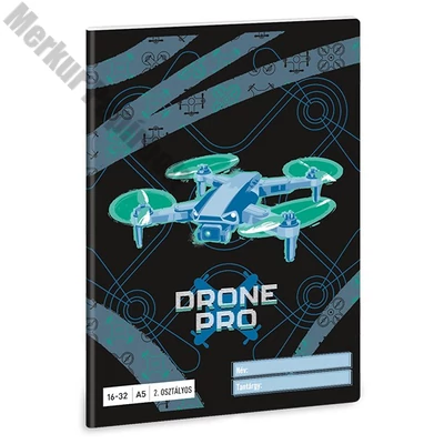 Füzet vonalas ARS UNA A/5 32 lapos 16-32 2. osztályos Drone Pro