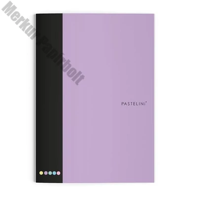 Füzet vonalas PASTELINI 444 A/4 40 lapos extra kapcsos lila