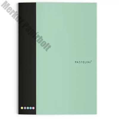 Füzet vonalas PASTELINI 444 A/4 40 lapos extra kapcsos zöld