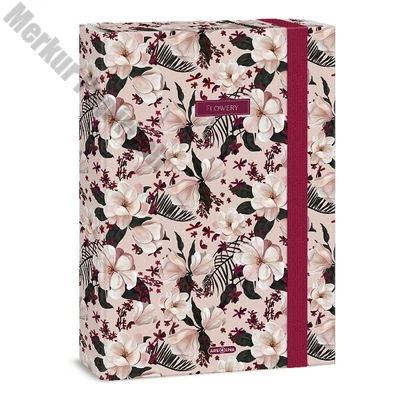 Füzetbox ARS UNA A/4 Flowery Pink