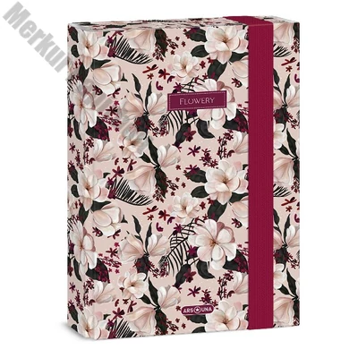 Füzetbox ARS UNA A/5 Flowery Pink