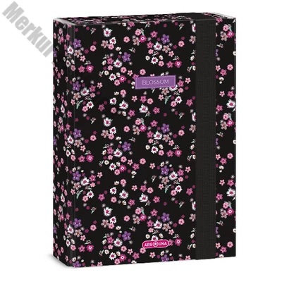 Füzetbox ARS UNA A/5 Pearl Blossom Black