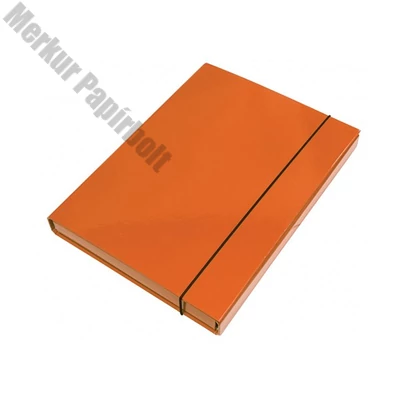 Füzetbox OPTIMA A/4 3 cm-es gerinccel narancs