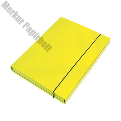 Füzetbox OPTIMA A/4 3 cm-es gerinccel sárga