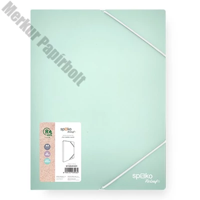 Füzetbox SPOKO ReLeaf PP A/4 30 mm SoftTouch menta zöld
