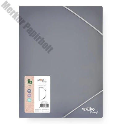 Füzetbox SPOKO ReLeaf PP A/4 30 mm SoftTouch szürke