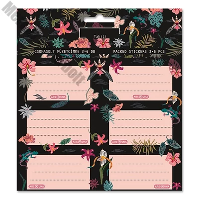 Füzetcímke ARS UNA 18 darabos Tahiti
