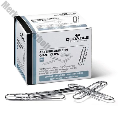 Gemkapocs DURABLE 77 mm cink 100 darabos