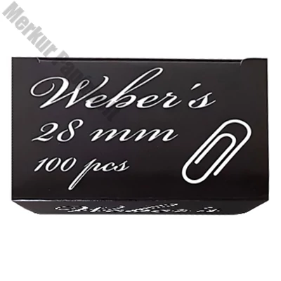 Gemkapocs WEBER`S 28mm nikkel 100 darabos