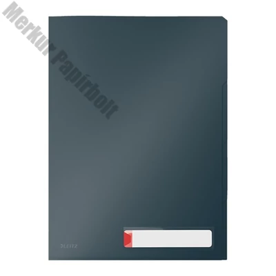Genotherm "L" LEITZ Cosy Privacy A/4 200 mikron 3 zsebes  bársonyszürke 3 darabos