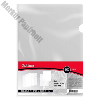Genotherm "L" OPTIMA A/4 120 mikron víztiszta 50 darabos