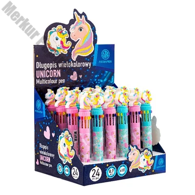 Golyóstoll ASTRA PEN pasztelline Unikorn 0,7 mm 10 színű