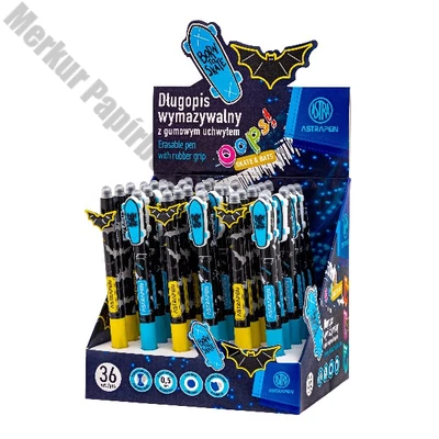 Golyóstoll ASTRA PEN radírozható Skate & Bats 0,5 mm