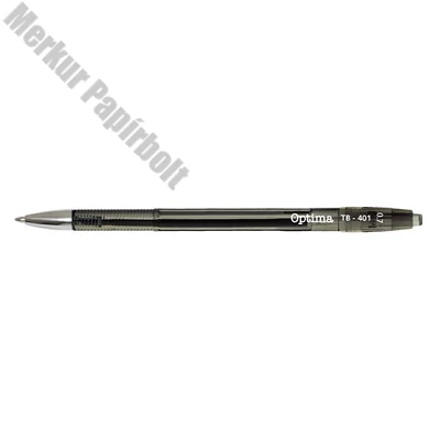 Golyóstoll OPTIMA nyomógombos TB 401 0,7 mm fekete