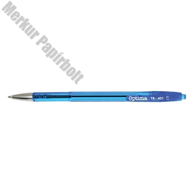 Golyóstoll OPTIMA nyomógombos TB 401 0,7 mm kék