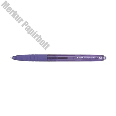 Golyóstoll PILOT Super Grip G Fine nyomógombos lila