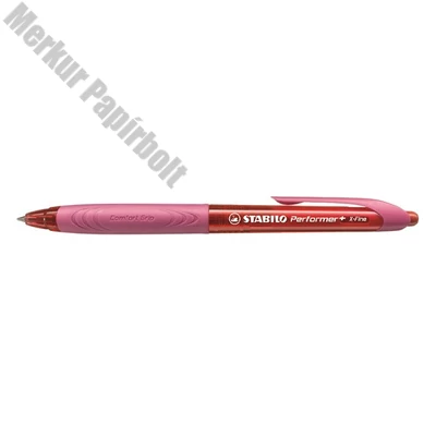 Golyóstoll STABILO Performer+ 328XF piros/piros