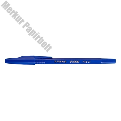 Golyóstoll ZEBRA B1000 eldobható kupakos 0,7 mm kék