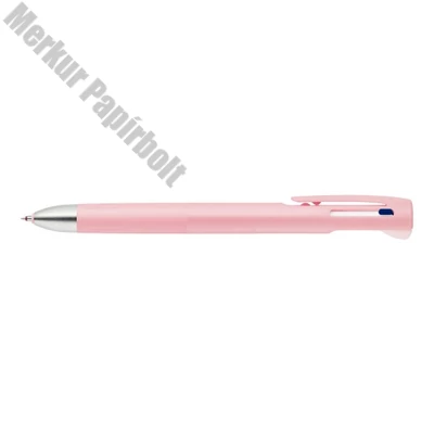 Golyóstoll ZEBRA Blen 2+S pink testű kék-piros írászín + 0,5 mm ceruza