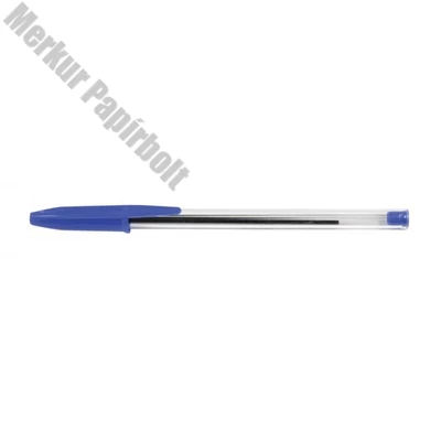 Golyóstoll eldobható kupakos 0,7mm kék