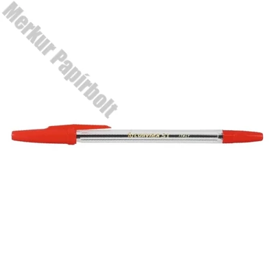 Golyóstoll kupakos CORVINA 0,7mm piros 50/dob