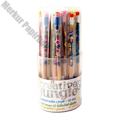 Grafitceruza CREATIVE JUNGLE illatos hegyezetlen HB-s