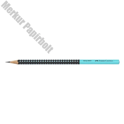 Grafitceruza FABER-CASTELL Grip 2001 HB kéttónusú fekete/türkiz