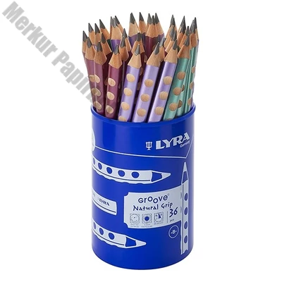 Grafitceruza LYRA Groove jumbo metál B 36 darabos