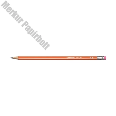 Grafitceruza STABILO Pencil 160 HB hatszögletű radíros narancssárga
