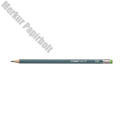 Grafitceruza STABILO Pencil 160 HB hatszögletű radíros olajzöld