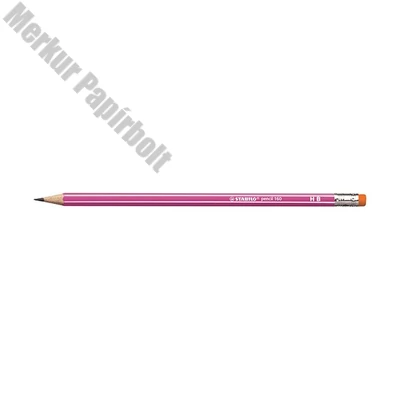 Grafitceruza STABILO Pencil 160 HB hatszögletű radíros rózsaszín
