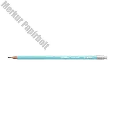 Grafitceruza STABILO Swano Pastel HB hatszögletű radíros kék