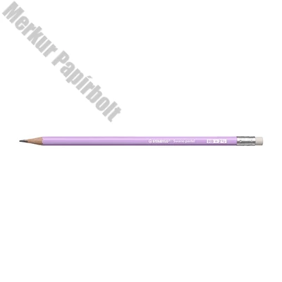 Grafitceruza STABILO Swano Pastel HB hatszögletű radíros lila