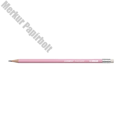 Grafitceruza STABILO Swano Pastel HB hatszögletű radíros pink